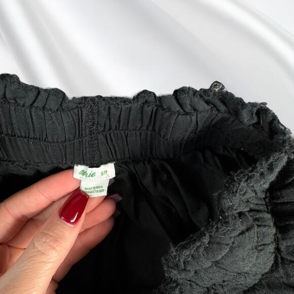 Aerie Rock N Ruffle Mini Skirt Black - Picture 3 of 3